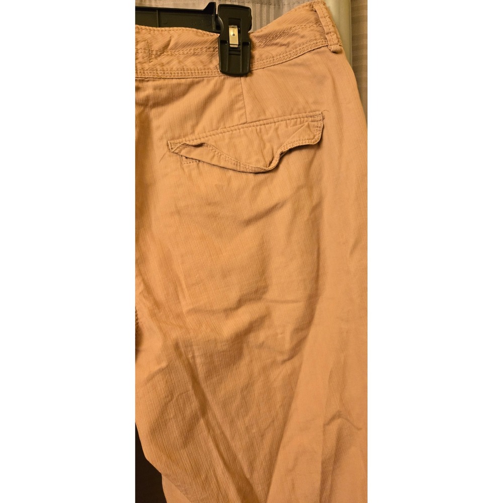 Ann Taylor Loft Womens Rose Ripstop Cargo Cropped Pants Drawstring Hem Size 6 - Picture 6 of 8